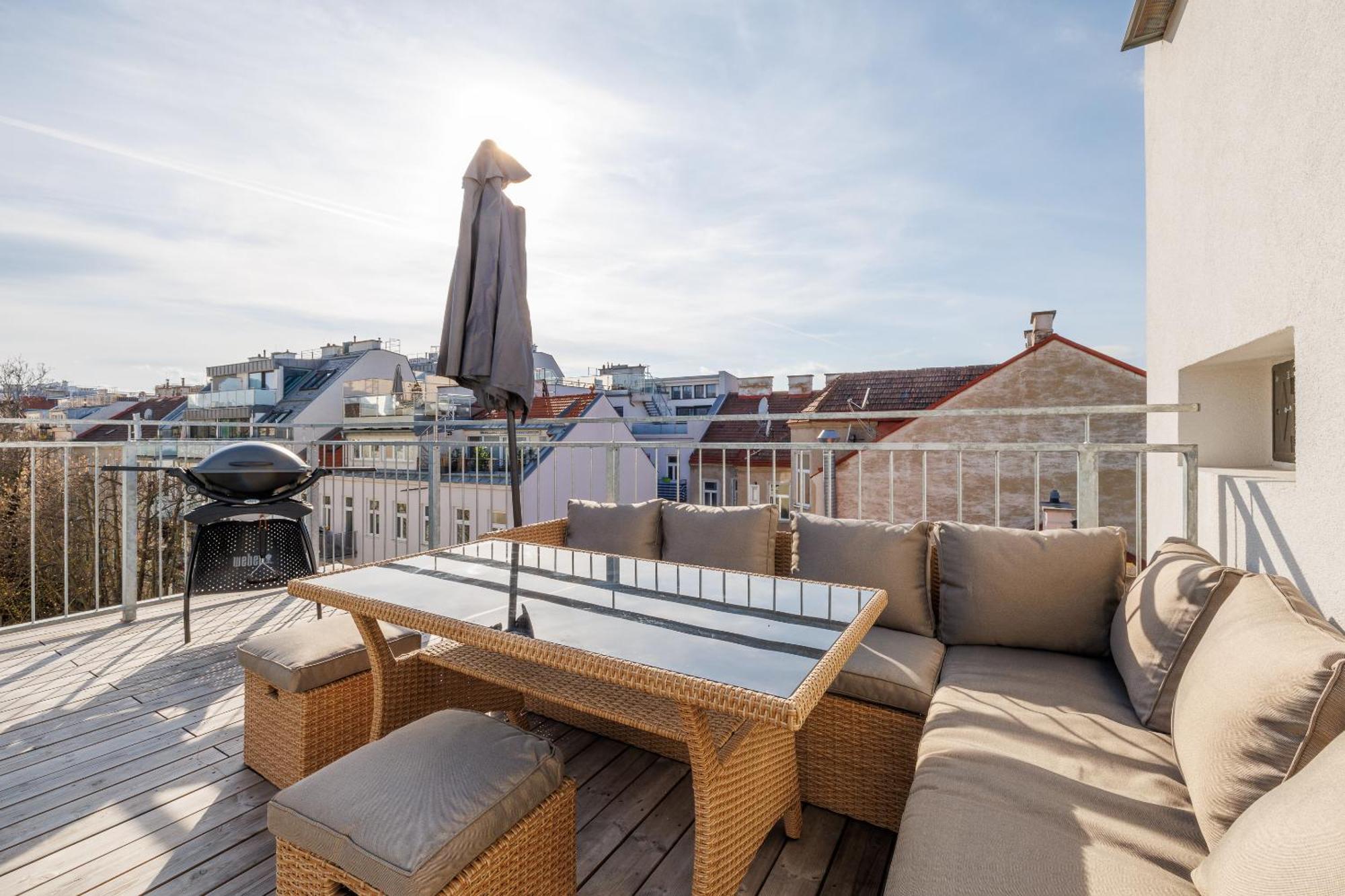 Symphony Apartments 38 - Modern Loft With Terrace And Grill In Central Location Vienna Luaran gambar
